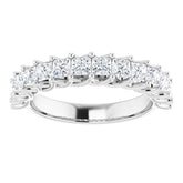 Platinum 1 1/3 CTW Natural Diamond Anniversary Band